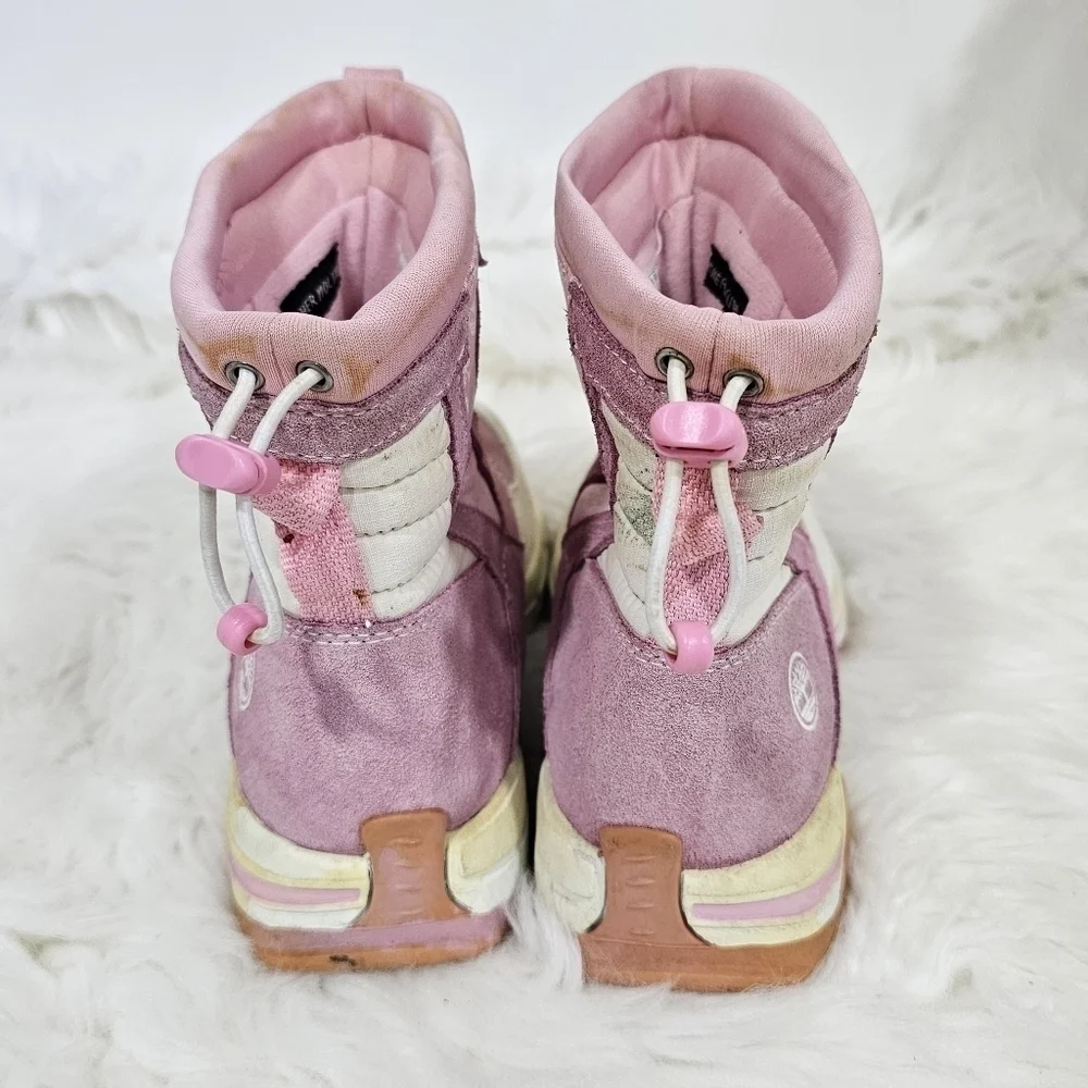 Timberland girls boots pink and white sz.2.5